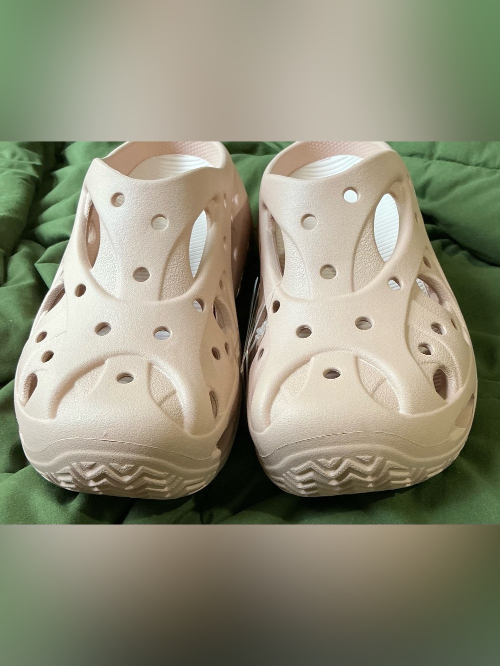 CROCS PINK CARAMEL CAGED PLATFORM CLOGS SHOES, WOMEN US 8/ EUR 38-39 ~NWT